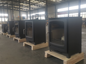 Chimenea Moderna Independiente de Hierro Fundido para Sala de Estar y Uso en Hoteles - Product Image 4