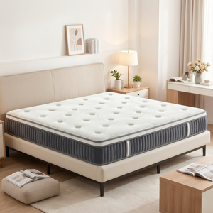 Colchón Híbrido de Muelles Ensacados Independientes de Calidad Hotelera, Tamaños Queen y King, Grueso, Cómodo y Transpirable para el Hogar - Product Image 1