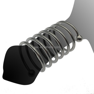 SacKnove métal acier inoxydable mâle retarder l'éjaculation verrouillage sperme pénis jouets sexuels vague fil perle rester dur anneau de <span class=keywords><strong>bite</strong></span> pour homme - Product Image 2