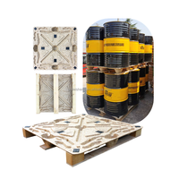 Palette en bois FSC pour la logistique de marchandises, pressée à chaud MDI 45,5 pouces, 4 voies, 1140 mm, pour le moulage de bois, palette usagée