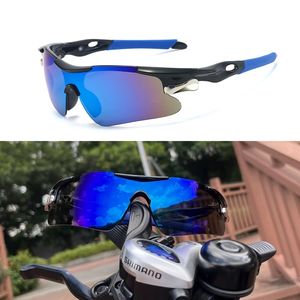 Sport de plein air cyclisme lunettes de soleil coupe-vent randonnée course UV400 <span class=keywords><strong>VTT</strong></span> vélo lunettes hommes femmes - Product Image 2