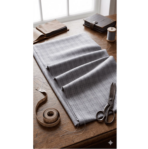 Tissu de chemise en coton tissé écologique et durable à carreaux pour la confection de vêtements, la mode, la couture et la vente en gros - Product Image 4