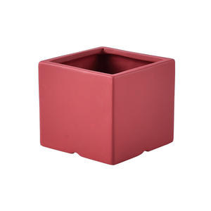 Couvertures de pots de fleurs d'Europe du Nord Pots carrés en céramique pour plantes Vert Simple Large Extra-Large Kit de jardinières pour le jardin - Product Image 3