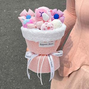 Niedlicher Capybara-Plüschstrauß, Stofftierstrauß, Geschenk für Paare, Valentinstag, Dating, Geburtstag, Feier - Product Image 4