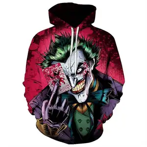 Felpe all'ingrosso personalizzate di alta qualità sublimazione bizarre hoodie 100% poliestere felpa con cappuccio oversize