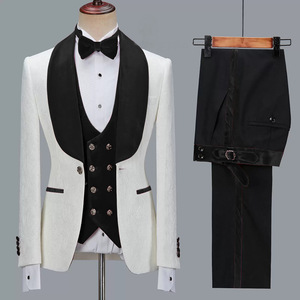 <span class=keywords><strong>Costume</strong></span> <span class=keywords><strong>trois</strong></span> pièces pour homme, coupe ajustée, <span class=keywords><strong>costume</strong></span> professionnel pour homme, <span class=keywords><strong>costume</strong></span> de mariage, vêtements de témoin et pantalon, <span class=keywords><strong>gilet</strong></span> - Product Image 6