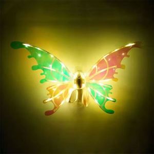 Alas de Mariposa Eléctricas con Luces LED y Música, Adorno de Alas de Ángel para Niños, Disfraz, Halloween, Navidad, Decoración para Fiestas - Product Image 3