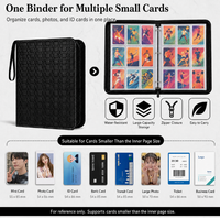 Classeur de cartes à collectionner en PU texturé, couleur unie, avec fermeture éclair, grande capacité, multiples emplacements pour cartes, portable avec sangle de poignet