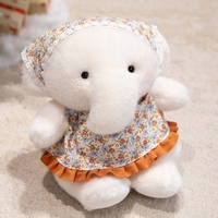 Peluche d'éléphant lestée personnalisable, animaux en peluche Kawaii, cadeaux de Noël, décoration de chambre, vente en gros OEM