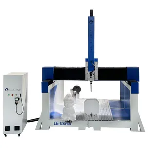 Leeder 4axis 5axis Eps Cnc 2000 3000 4000 mm Large Size Atc Cnc Router 4 Axis Cnc Foam Cutter With Rotary