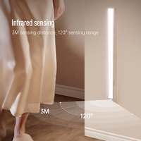 Barre de lumière tactile LED avec capteur de mouvement à intensité variable, lumière d'armoire infrarouge pour meubles de cuisine