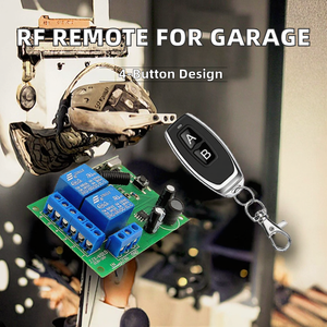 Phổ không dây <span class=keywords><strong>433MHz</strong></span> RF điều khiển từ xa mạch 2CH RF Relay Receiver với keyfob transmitter cho nhà để xe DC 5V 12V 24V - Product Image 2