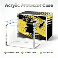 Boîte de présentation en acrylique avec couvercle magnétique N52 pour ETB Elite Trainer Box, protection transparente pour boîte scellée de jeu de cartes à collectionner TCG ETB