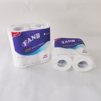 Rouleaux de papier toilette absorbant en pâte vierge, écologique, gaufré latéralement, blanc doux, 100x100mm, emballage couleur d'usine