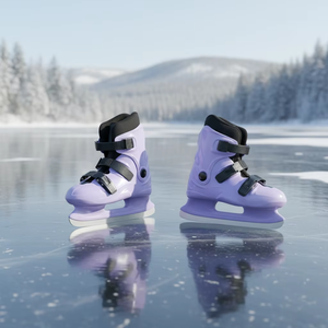 Zapatos de patinaje sobre hielo, zapatos de patinaje de una pieza, pista de hielo <span class=keywords><strong>real</strong></span>, patines especiales para adultos y niños, invierno, verano, Unisex - Product Image 4