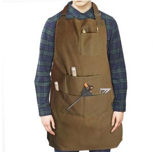 Free sample Heavy Duty Waxed Canvas <b>Work</b> <b>Apron</b> with Tool Pockets , Cross-Back Straps & Adjustable M to XXL - Product Image 1