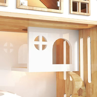 Nouvelle arrivée : Villa pour chat d'intérieur moderne et luxueuse en bois, grande, multifonctionnelle, respirante et spacieuse, avec roulettes mobiles