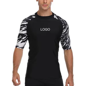 Camisa surf camisa para natação, camo bjj rash guard