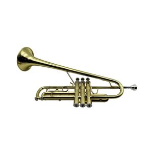 SEASOUND Trumpet nada emas Trompeta kuningan, Trumpet permukaan pernis badan profesional dengan instrumen bel miring - Product Image 3