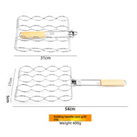 Grille de barbecue pliable carrée portable pour l'extérieur, idéale pour griller le poisson, la viande et les légumes. Outils de barbecue.