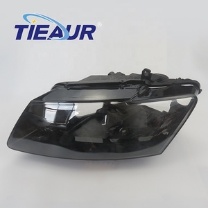 Copriobiettivo faro TIEAUR copri fari bordo nero trasparente faro auto in vetro copriobiettivo per <span class=keywords><strong>Q5</strong></span> 2013-2017 anno - Product Image 5