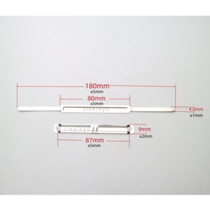Văn phòng phẩm phụ kiện 80mm Nickel kim loại chất kết dính Clip với 2 lỗ giấy tập tin thư mục Fastener cho văn phòng (nhựa có sẵn) - Product Image 6