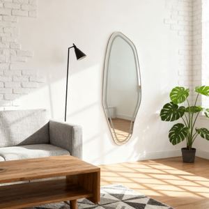 Miroir mural intelligent en alliage d'aluminium irrégulier à LED, nouveau et très vendu, pour la décoration de la maison, salon, salle de bain, miroir encadrée pleine longueur - Product Image 5