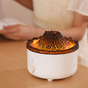 Practical Portable Wireless Volcano Humidifier Jellyfish Cold Mist Aroma <b>Diffuser</b> Remote Control Household Essential <b>Oil</b> US USB - Product Image 3