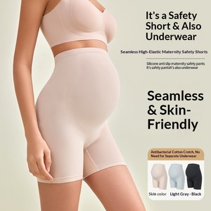 <span class=keywords><strong>Pantalon</strong></span> de sécurité de maternité sans couture, respirant, anti-exposition, <span class=keywords><strong>taille</strong></span> haute, <span class=keywords><strong>grande</strong></span> <span class=keywords><strong>taille</strong></span>, deux-en-un, sans ressortir de sous-vêtements, utilisation toutes saisons, tricoté - Product Image 5