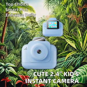 Niedliche 2,4 "Kinder kamera 1080P Video Foto aufzeichnung Sofortiger Thermo druck MP3-Funktion Kunststoff MicroSD-kompatibler Camcorder - Product Image 2