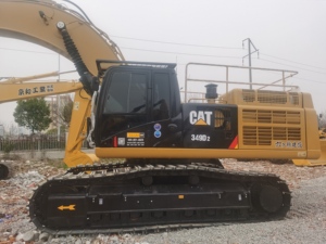 Excavatrice sur chenilles Caterpillar d'occasion certifiée CE avec godet CAT349D Machine lourde de 49 tonnes du Japon avec moteur et pompe - Product Image 2
