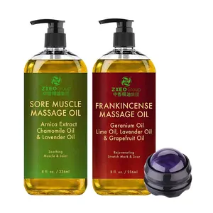 Huile de massage corporelle de haute qualité en gros pour la relaxation musculaire, huiles essentielles à marque privée, huile de massage anti-<span class=keywords><strong>cellulite</strong></span> pour hommes, <span class=keywords><strong>soins</strong></span> corporels - Product Image 1