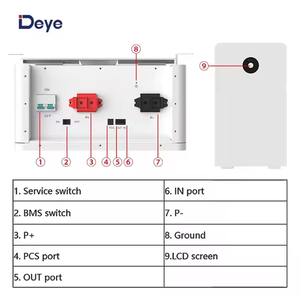 Deye RW-F16 baterai Lifepo4, baterai 15 KW 30KW 50kWh 51.2v 314AH penyimpanan rumah baterai Deye Lithium surya - Product Image 3