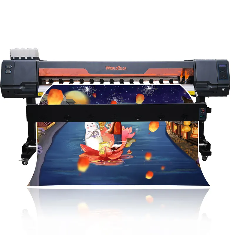 전문 제조 1.8 메터/3.2 메터 에코 솔벤트 프린터 비닐 플로터 디지털 라벨 프린터 롤 롤 무료 기술 지원