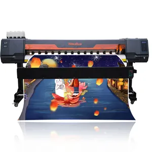Professional manufacture 1.8m/3.2m eco solvent printer vinyl plotter digital label printer roll to roll free technical support