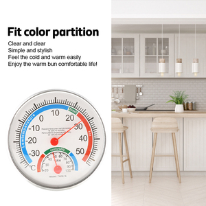Mini thermomètre à pointeur rond hygromètre-30 ℃-50 ℃ thermomètre 20%-100% hygromètre moniteur d'humidité de <span class=keywords><strong>bureau</strong></span> intérieur - Product Image 4