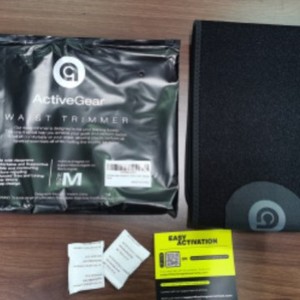 Faja Reductora de Cintura ActiveGear M, Transpirable, de Spandex, con Cierre de Gancho y Bucle - Product Image 1
