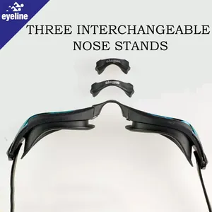 Lunettes de natation Eyeline Jetstream Racing pour adultes, sangle en silicone, anti-buée, étanches, matériau PC haute définition, joint 3D, Wilder - Product Image 4