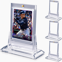 Porte-cartes magnétique 35PT One Touch avec revêtement anti-UV, étui de protection transparent pour cartes, présentoir pour collectionneurs de cartes TCG