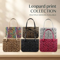 Sac fourre-tout en EVA à imprimé léopard, sac de plage à motif animal, sac de piscine imperméable, sac de voyage d'été tendance pour femme, vente en gros