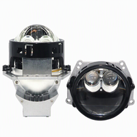 Phare de moto électrique intelligent à LED double laser bi-faisce, projecteur intégré, faisceau haut et bas, mise à niveau 45-65W 12V