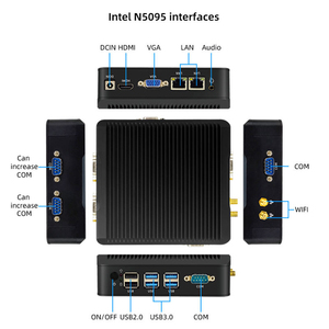 Mini PC industriel sans ventilateur Windows 11, processeur Intel N5095, mini PC <span class=keywords><strong>NUC</strong></span>, USB3.0*4, PC industriel embarqué sans ventilateur - Product Image 3
