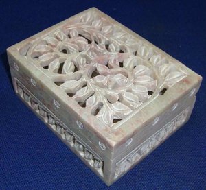 Best Selling and Buying Handmade Natural Soapstone Carving Jewelry Storage <b>Gifts</b> <b>Boxes</b> for Wedding Ring Packaging Purpose - Product Image 6