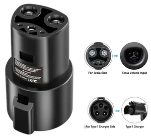 Ccs gb t ev car charging chademo dc type 2 type 1 gbt j1772 to tesla adapter