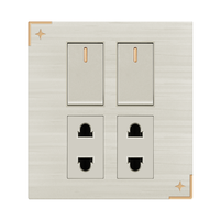 Interrupteur intelligent unidirectionnel durable à bas prix, 3 boutons tactiles, courant maximal de 10 A, 250 V, matériau PC, marque JUBEN