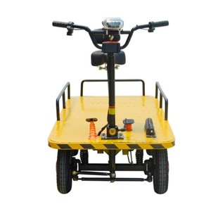 China Supplier Transport Cargo Flatbed Electric Cart <b>Platform</b> <b>Trolley</b> Cargo Machine Transport <b>Trolleys</b> for Sale - Product Image 3
