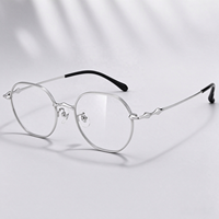 Lunettes OEM ultra-légères à monture semi-titane style vintage, certifiées ISO9001, idéales pour le quotidien, le shopping, le bureau et le travail.