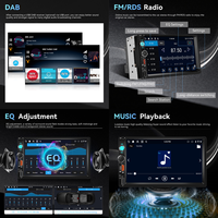 Autoradio Android Podofo 7''/9''/10'' Double Din 4+128G/4+64G USB Carplay/Android Auto sans fil GPS WiFi Fabricant OEM/ODM