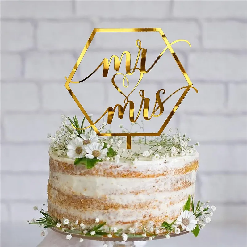 Акриловый Топпер для торта «Мистер и миссис», топпер для торта для невесты и жениха, топпер для торта на свадьбу или годовщину