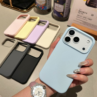 Coque en silicone liquide magnétique pop-up antichoc pour iPhone 17 Air 17 16 15 14 Pro Max